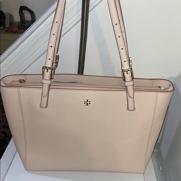 TORY BURCH POWDER PINK MEDIUM YORK BUCKEL TOTE - Picture 7 of 16